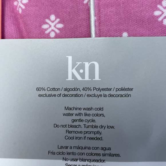 Karen Neuburger Women's M Pajama Set Pink Cotton Blend h0039 - Picture 5 of 6